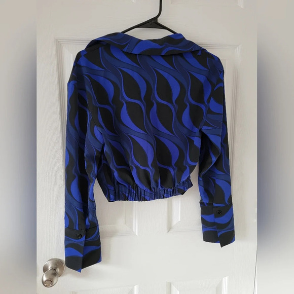 Zara Pleated Printed Shirt NWT - Picture 9 of 10